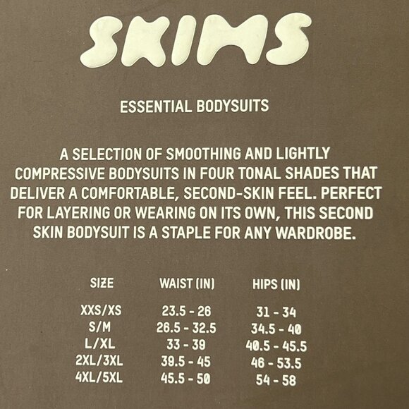 SKIMS Essential Crew Neck Sleeveless Bodysuit Amethyst Womens 4X/5X - Picture 9 of 12